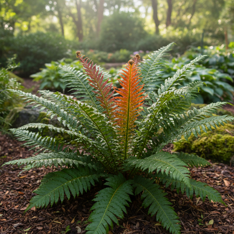 Blechnum penna marina Volcano 3L at Cedar Nursery Surrey