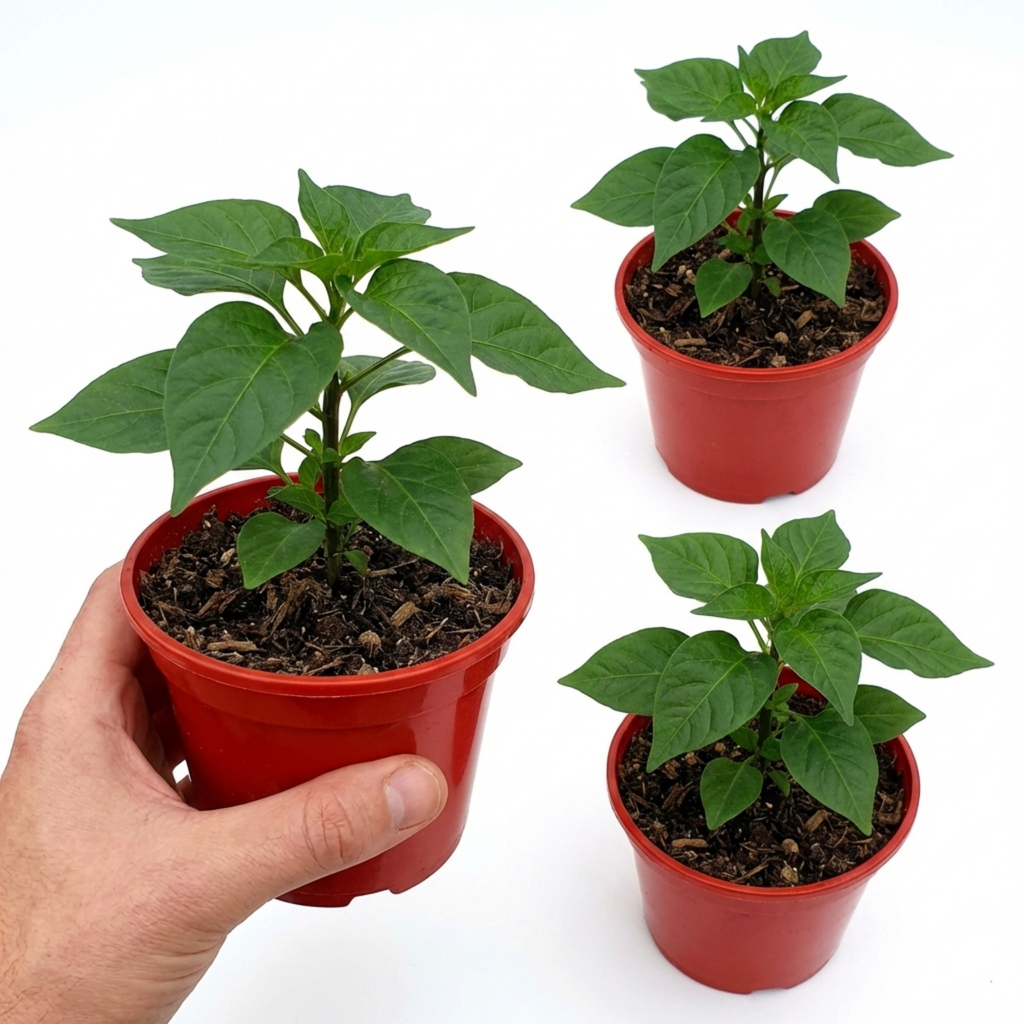 Capsicum chinense 'Habanero Chocolate' (Chilli) from Cedar Nursery, Cobham