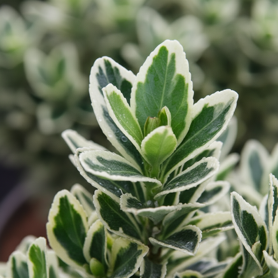 Euonymus japonicus 'White Spire'