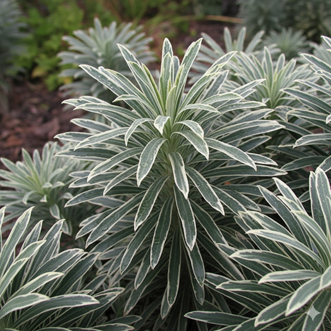 Euphorbia characias 'Silver Edge' (v) from Cedar Nursery, Cobham