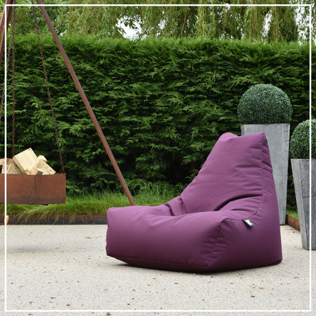 Colourful outdoor beanbags from Extreme Lounging available at Cedar Nursery, Surrey