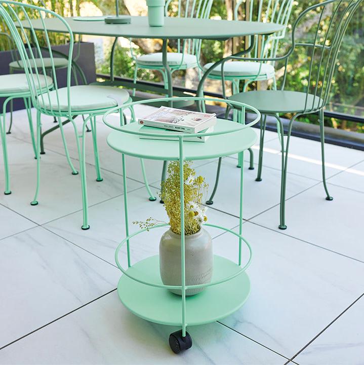 Guinguette Side Table with Wheels