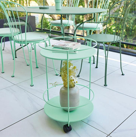 Guinguette Side Table with Wheels