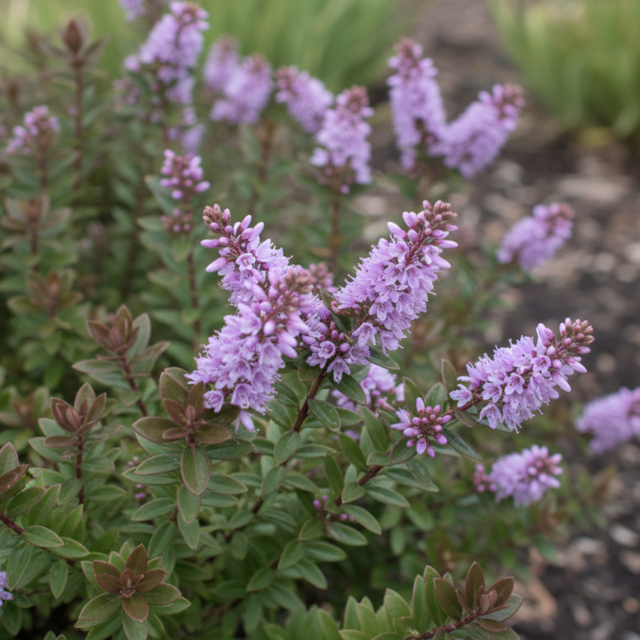 Veronica 'Mrs Winder' (Hebe) from Cedar Nursery, Cobham
