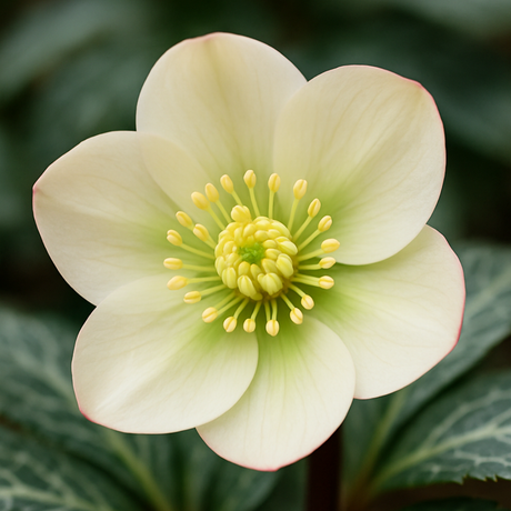 Helleborus (Rodney Davey Marbled Group) Molly's White ='Epbrd01'