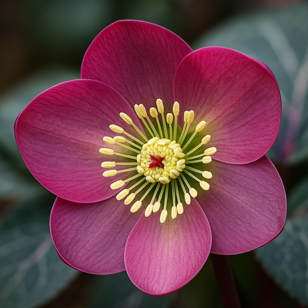 Helleborus (Rodney Davey Marbled Group) Pippa's Purple ='Rd09' from Cedar Nursery, Cobham