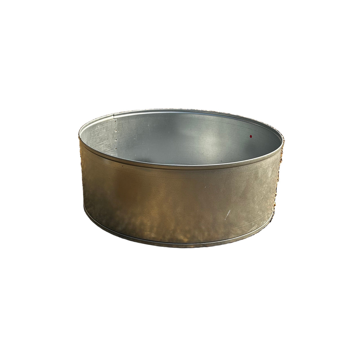 Ex-Display Bespoke Galvanised Metal Cylinder Planter - 475x180mm with Drainage