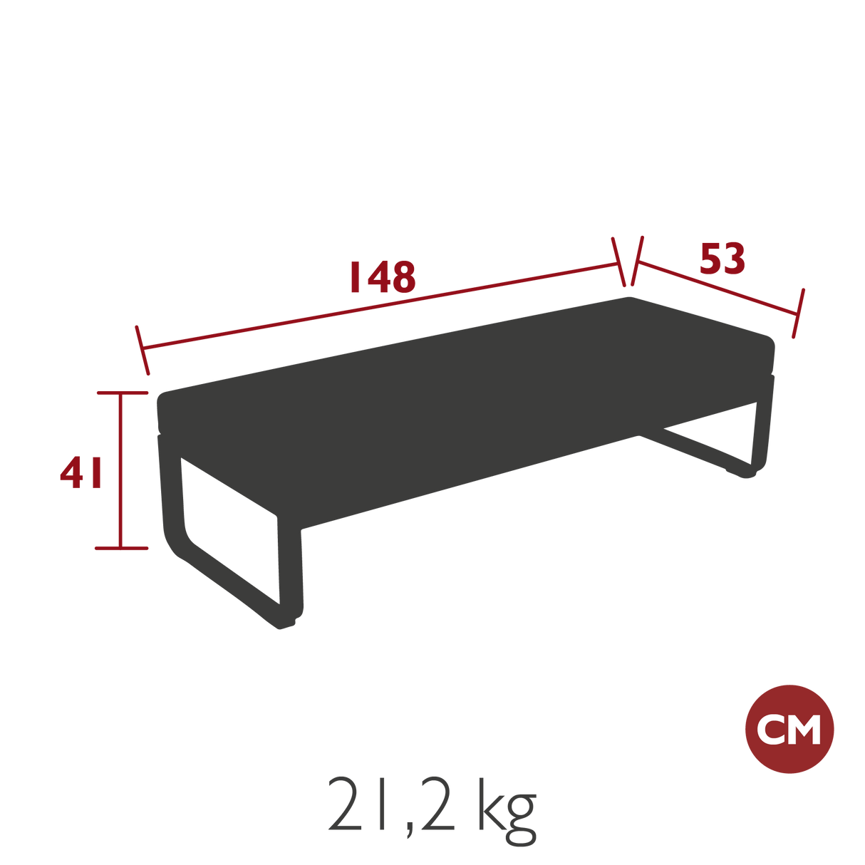 Bellevie Double Ottoman