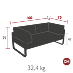 Bellevie 2-Seater Club Sofa