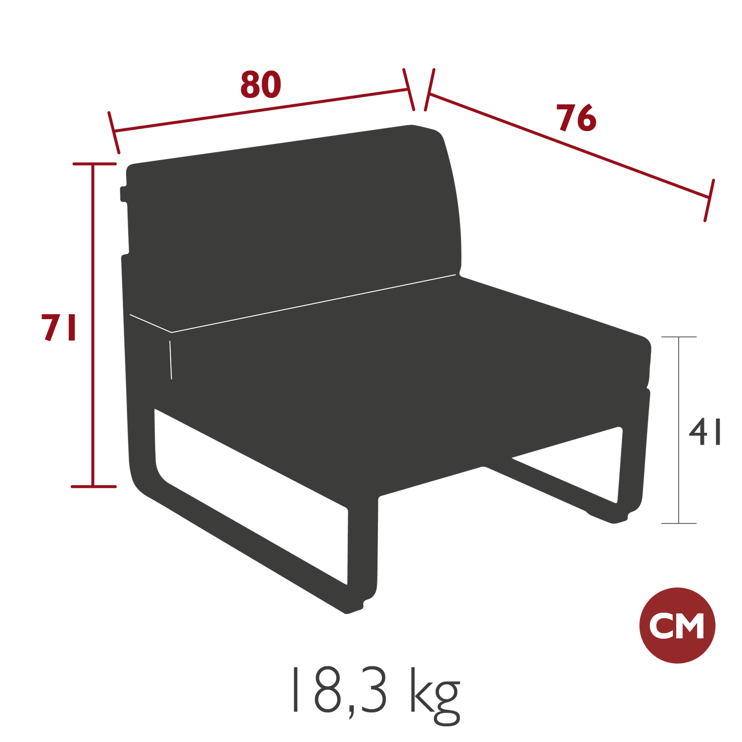 Bellevie Single Middle Module