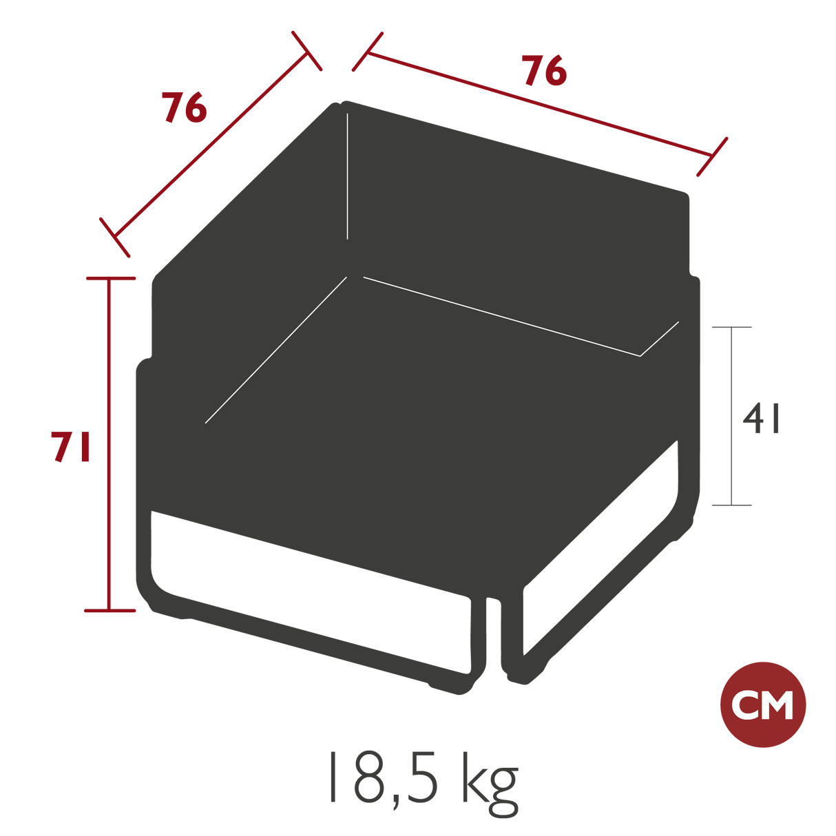 Bellevie Single Corner Module