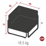 Bellevie Single Corner Module