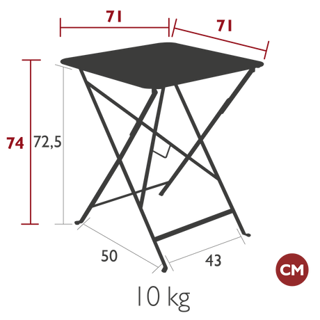 Bistro Square Table