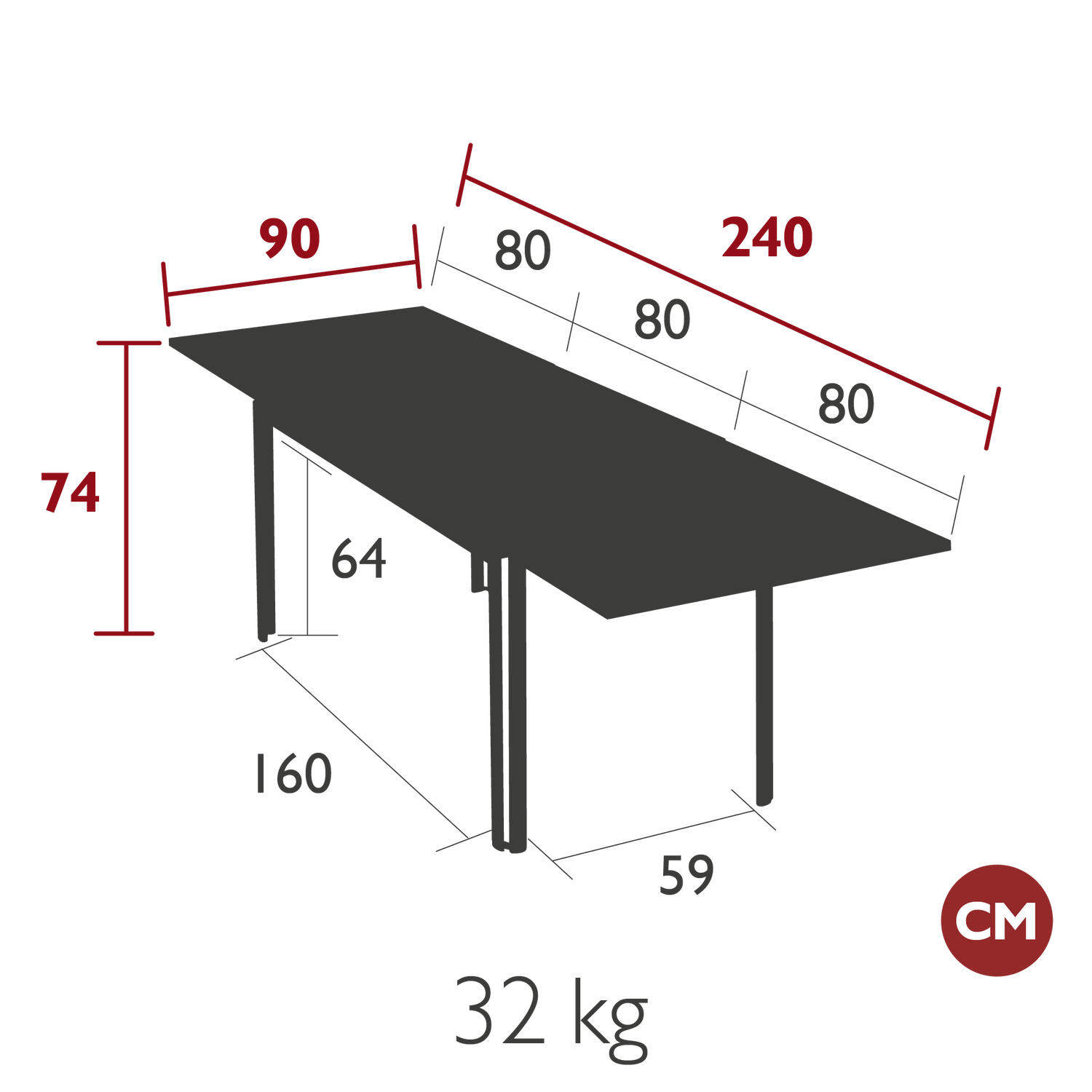 Costa Extending Table