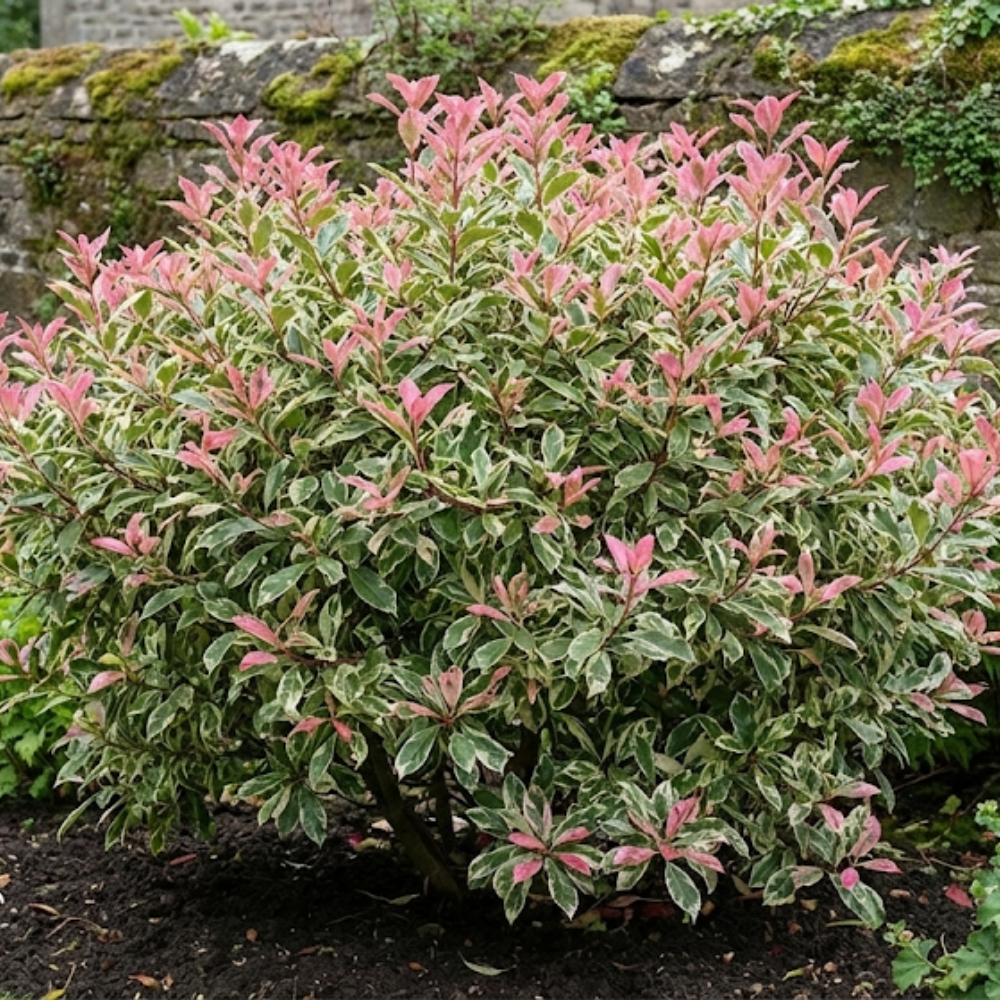 Photinia x fraseri Pink Crispy 3L at Cedar Nursery Surrey