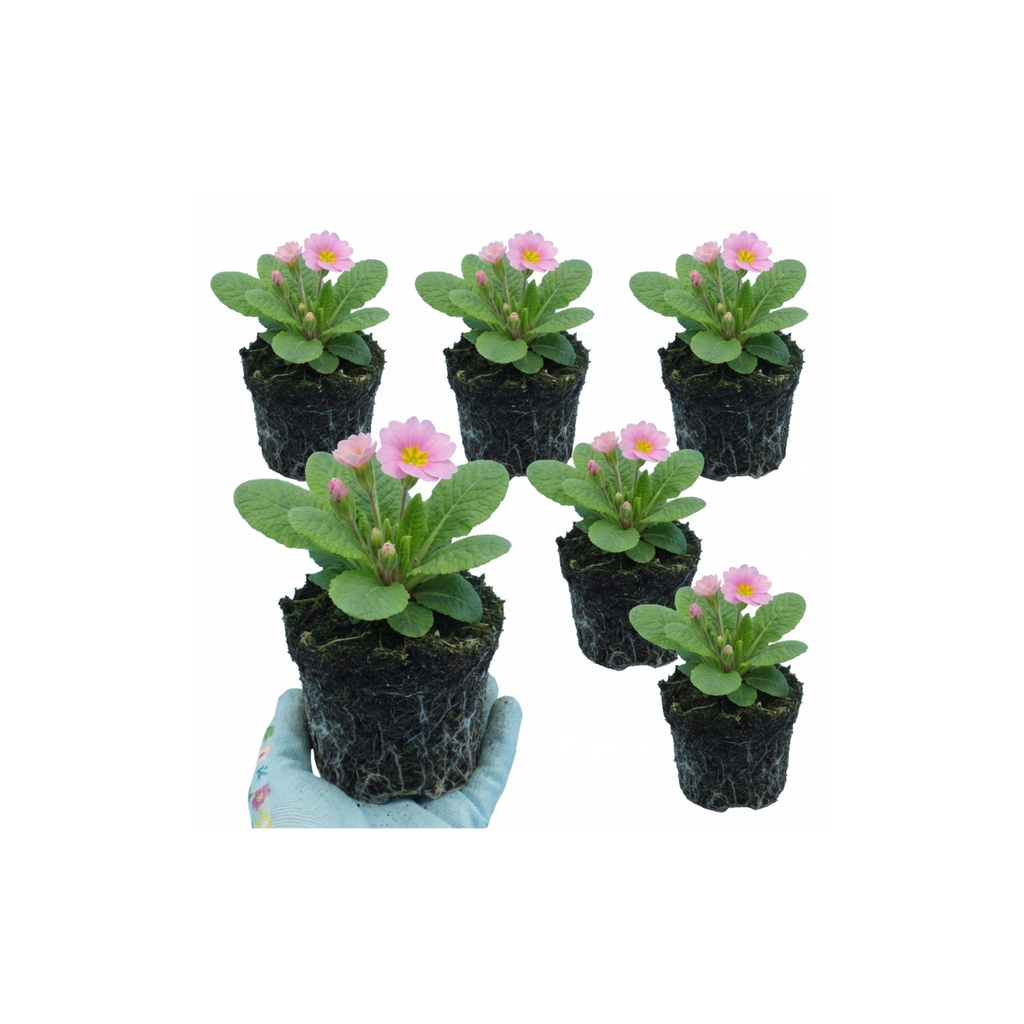 Primula vulgaris 'Strawberry' from Cedar Nursery, Cobham