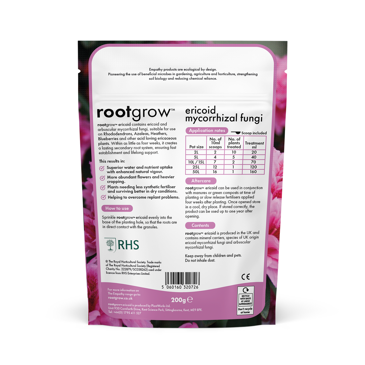 Rootgrow Erocoid Mycorrhizal Fungi - 200g