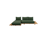 Sticks Platform Modular Sofa with Chaise Lounge