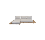 Sticks Platform Modular Sofa with Chaise Lounge