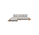 Sticks Platform Modular Sofa with Chaise Lounge