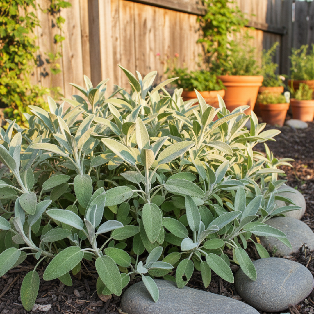 Salvia officinalis Growers Friend 1L at Cedar Nursery Surrey