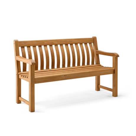Buy the Teak St George Bench from Alexander Rose direct from Cedar Nursery.