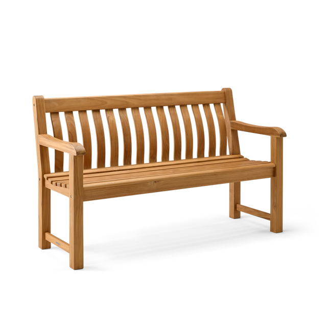 Buy the Teak St George Bench from Alexander Rose direct from Cedar Nursery.