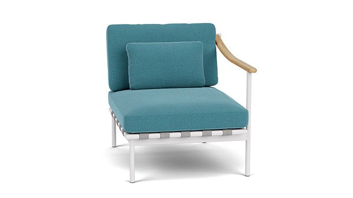 Around Lounge Single Module with Teak Arm - Cedar Nursery - Plants and Outdoor Living