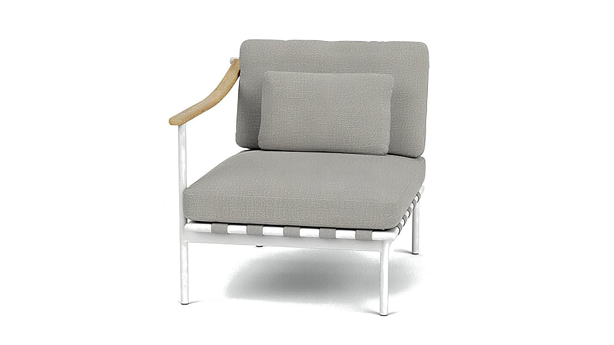 Around Lounge Single Module with Teak Arm - Cedar Nursery - Plants and Outdoor Living