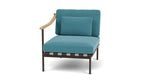Around Lounge Single Module with Teak Arm - Cedar Nursery - Plants and Outdoor Living