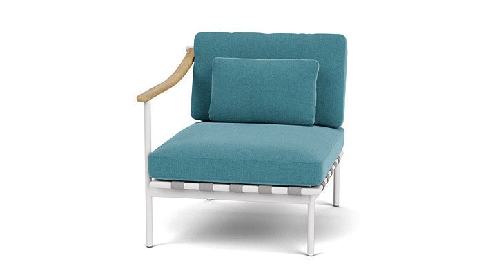 Around Lounge Single Module with Teak Arm - Cedar Nursery - Plants and Outdoor Living