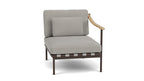 Around Lounge Single Module with Teak Arm - Cedar Nursery - Plants and Outdoor Living