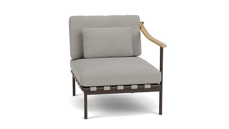 Around Lounge Single Module with Teak Arm - Cedar Nursery - Plants and Outdoor Living