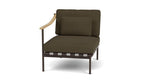 Around Lounge Single Module with Teak Arm - Cedar Nursery - Plants and Outdoor Living