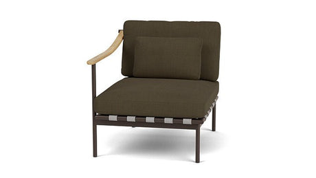 Around Lounge Single Module with Teak Arm - Cedar Nursery - Plants and Outdoor Living