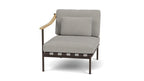 Around Lounge Single Module with Teak Arm - Cedar Nursery - Plants and Outdoor Living