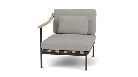 Around Lounge Single Module with Teak Arm - Cedar Nursery - Plants and Outdoor Living