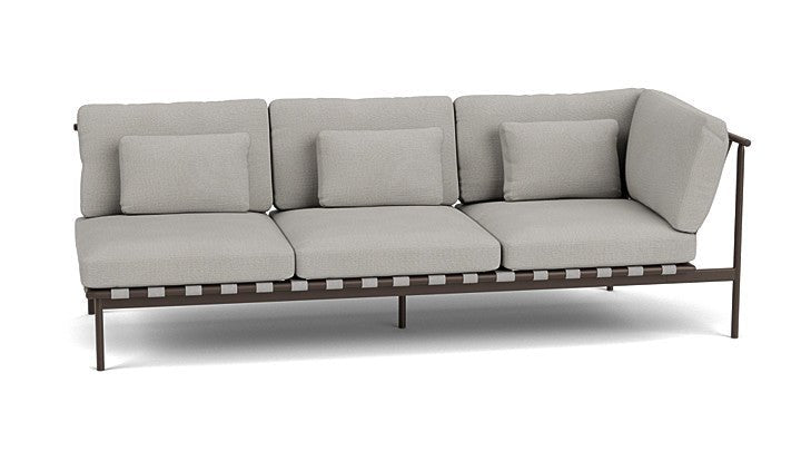 Around Lounge Triple Module with Aluminium Arm - Cedar Nursery - Plants and Outdoor Living