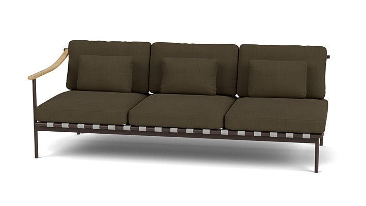 Around Lounge Triple Module with Teak Arm - Cedar Nursery - Plants and Outdoor Living