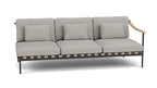 Around Lounge Triple Module with Teak Arm - Cedar Nursery - Plants and Outdoor Living