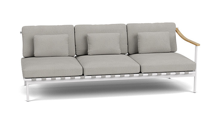 Around Lounge Triple Module with Teak Arm - Cedar Nursery - Plants and Outdoor Living