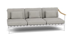 Around Lounge Triple Module with Teak Arm - Cedar Nursery - Plants and Outdoor Living