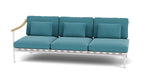 Around Lounge Triple Module with Teak Arm - Cedar Nursery - Plants and Outdoor Living