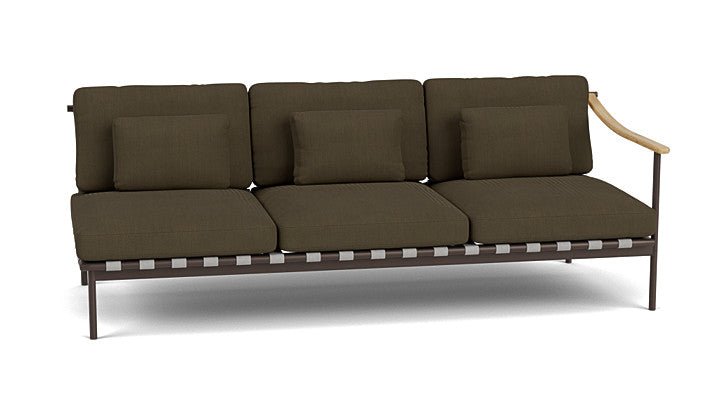 Around Lounge Triple Module with Teak Arm - Cedar Nursery - Plants and Outdoor Living