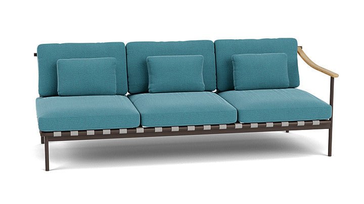 Around Lounge Triple Module with Teak Arm - Cedar Nursery - Plants and Outdoor Living