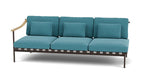 Around Lounge Triple Module with Teak Arm - Cedar Nursery - Plants and Outdoor Living