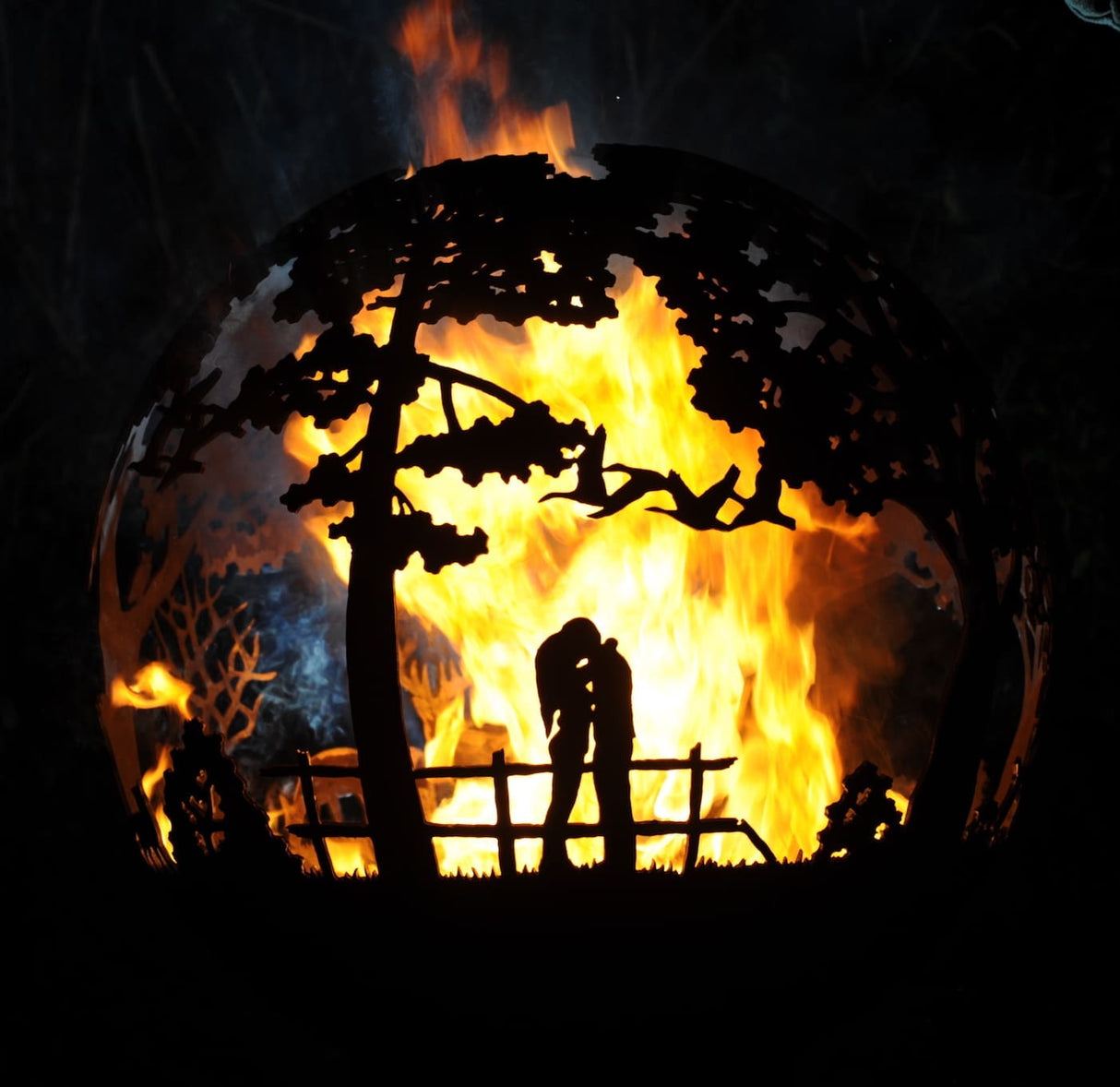 English Country Sphere Firepit - Cedar Nursery - Plants and Outdoor Living