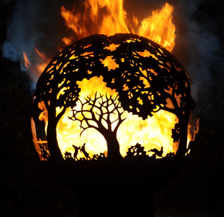 English Country Sphere Firepit - Cedar Nursery - Plants and Outdoor Living