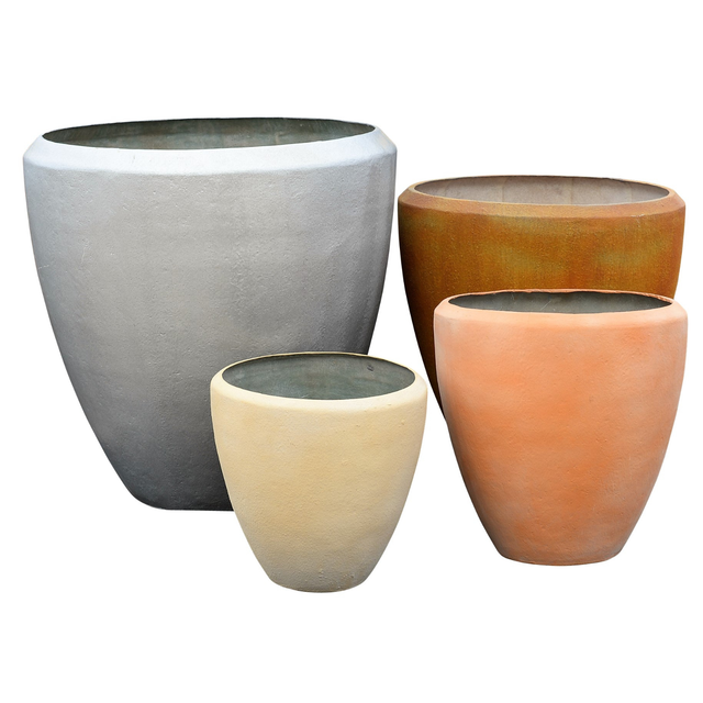 Fibgreglass Abelia garden planters available in a choice of colours and sizes