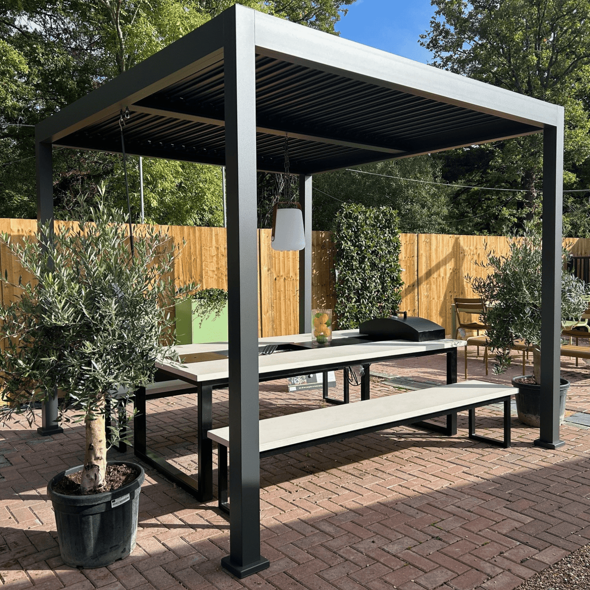 KinG Canopy Manual Pergola - Cedar Nursery - Plants and Outdoor Living